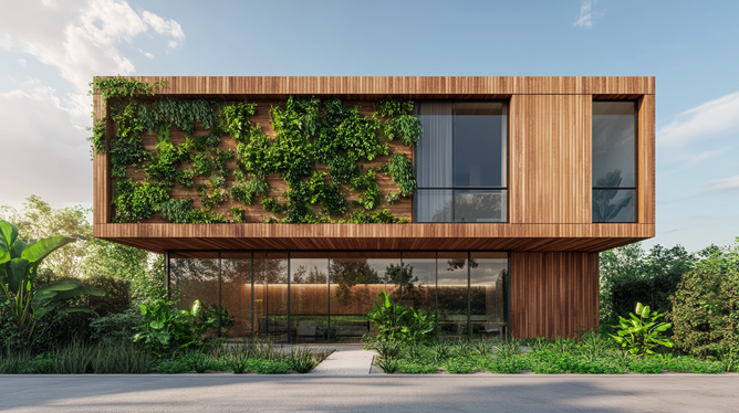 Madeira Ecológica para Fachada: Estilo Sustentável