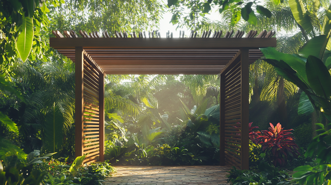 Pergolado de Plástico Imitando Madeira: Vantagens e Estilo