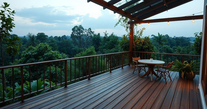 Deck de madeira ecológica transforma seu espaço com sustentabilidade e estilo