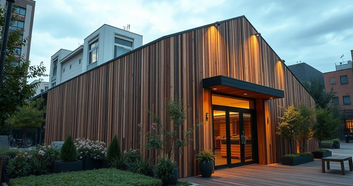 Madeira ecológica para fachada: Sustentabilidade e Estilo