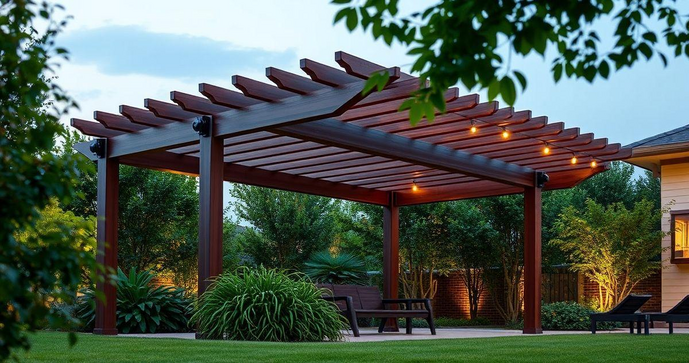 Pergolado de madeira plástica é a solução ideal para transformar seu espaço externo com estilo e durabilidade