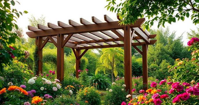 Descubra os Benefícios dos Pergolados de Madeira Plástica para Seu Jardim